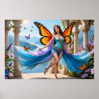 Fairy of the Butterfly Wings Affisch (4)