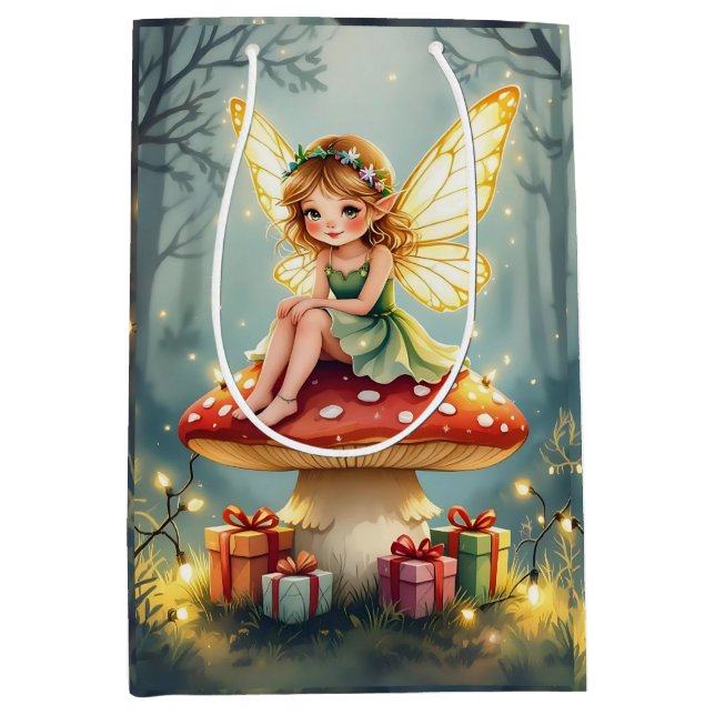 Fairy on a Mushroom in Enchanted Forest Christmas (Framsidan)