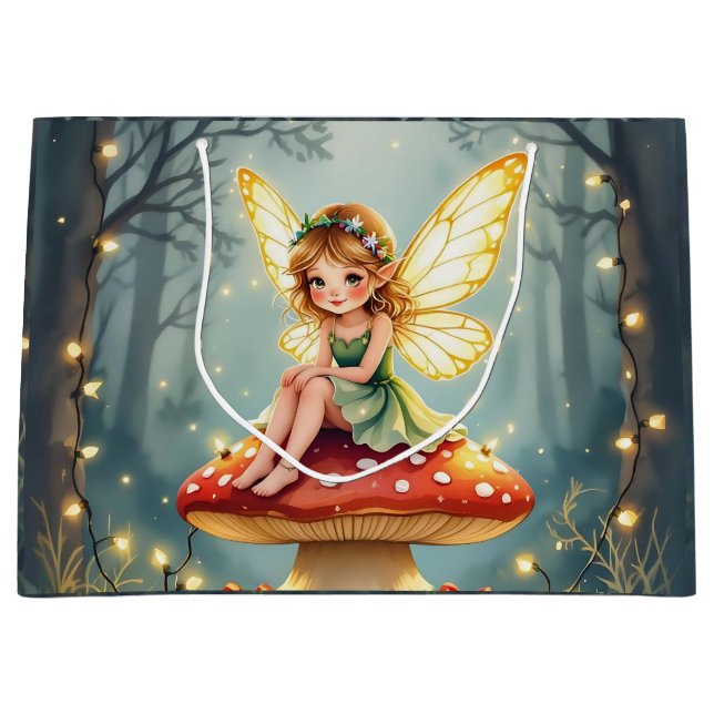 Fairy on a Mushroom in Enchanted Forest Christmas (Framsidan)
