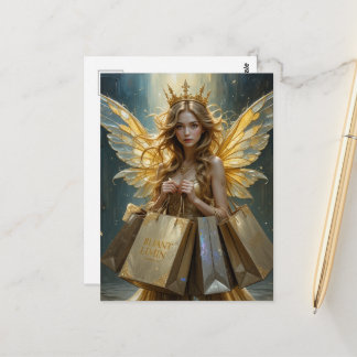 Fairy on a Shopping Spree Vykort