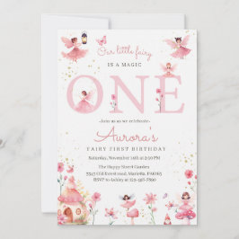 Fairy One Invitation for Birthday Magical Party Inbjudningar