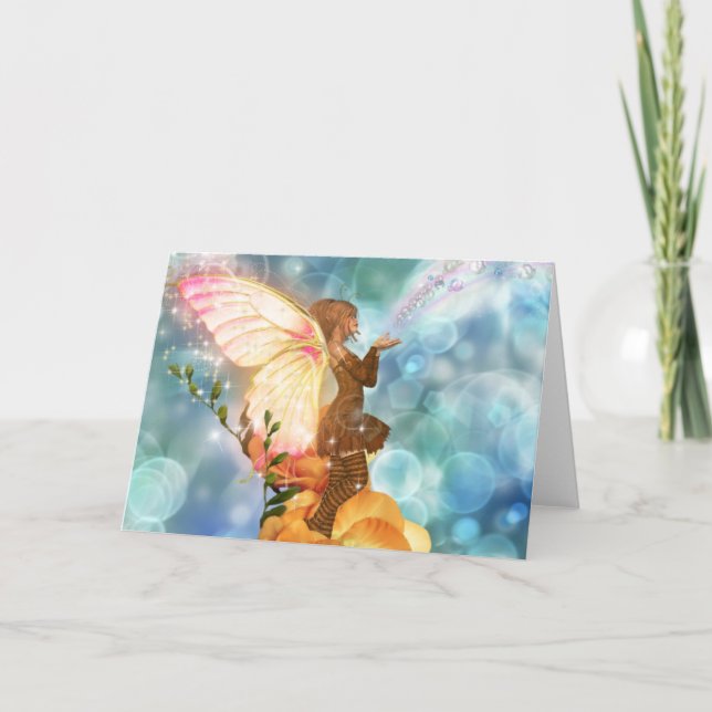 Fairy Önskemål Kort (Framsida)