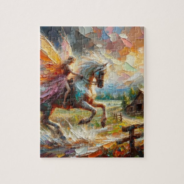 Fairy på Horseback Pussel (Vertikal)