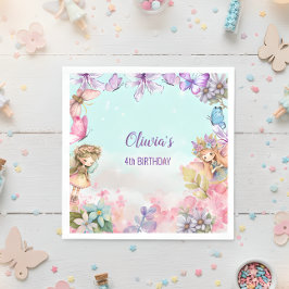 Fairy Party Garden Fairy Birthday Pappersservett