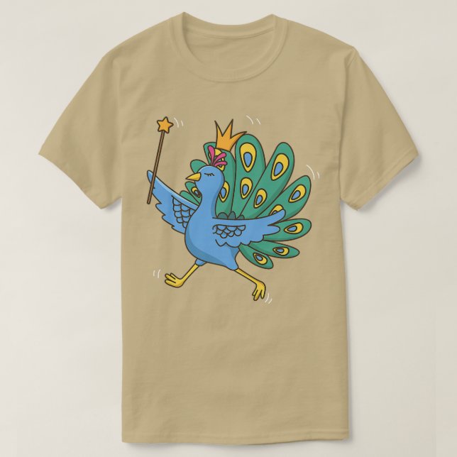 Fairy Peacock Peafowl Mystical Bird Peacock Fairy T Shirt (Design framsida)