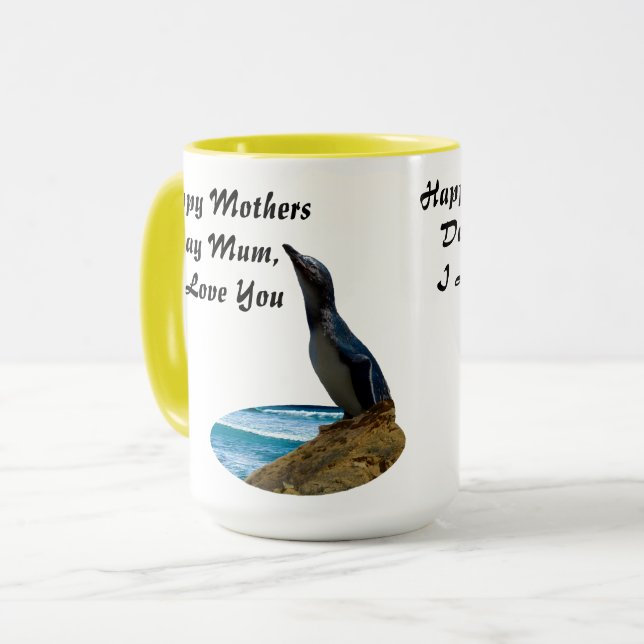 Fairy Penguin Mors dag Design Mugg (Framsida vänster)