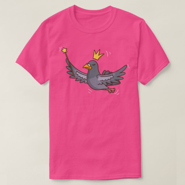 Fairy Pigeon Wildlife Mystical Bird Pigeon Fairy L T Shirt (Design framsida)