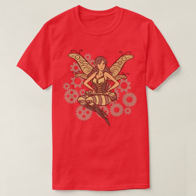 Fairy Piie Steampunk Fairy T Shirt (Design framsida)