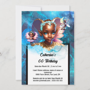 Fairy pixie melanin prinsessan har hängt giftiga f inbjudningar