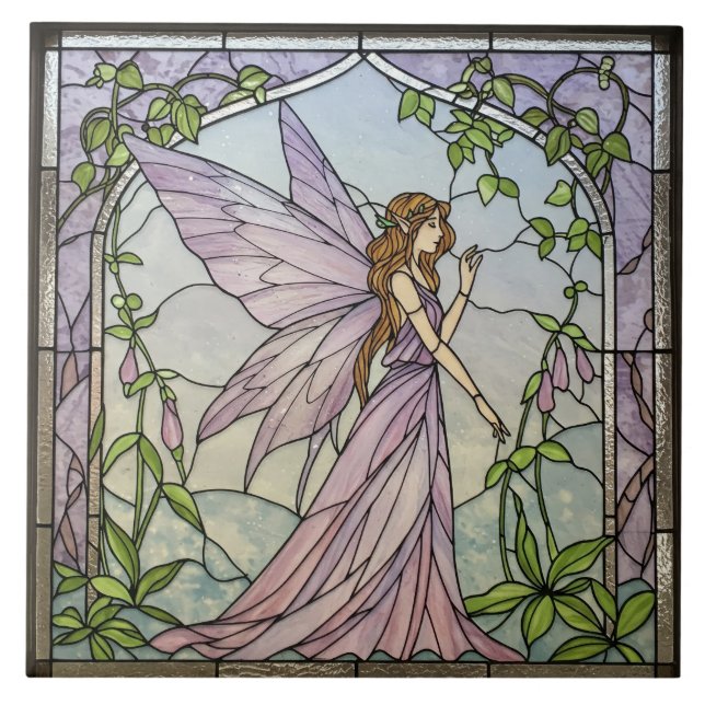 Fairy Pixie Portal Vines Kakelplatta (Framsidan)