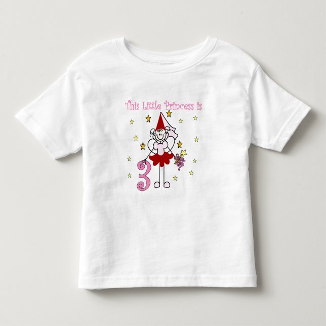 Fairy Princess 3:e födelsedag Tshirts och presente (Framsida)