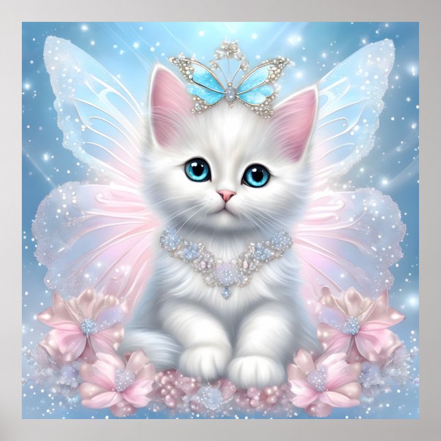 Fairy Princess Kitten Poster (Framsidan)