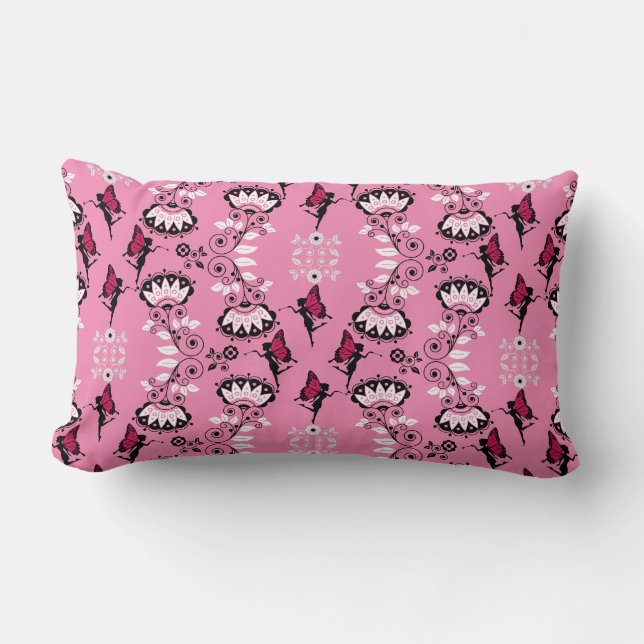 Fairy Princess Mönster Print Lumbarkudde (Framsida)