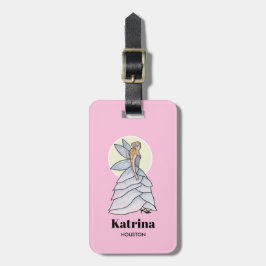 Fairy Princess Petal Dress Mode Illustration Bagagebricka