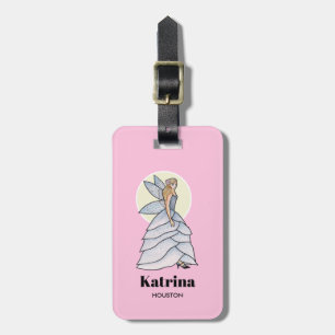 Fairy Princess Petal Dress Mode Illustration Bagagebricka