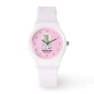Fairy Princess Petals Dress Mode Illustration Armbandsur