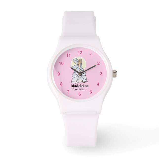 Fairy Princess Petals Dress Mode Illustration Armbandsur (Framsida)