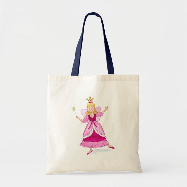 Fairy Princess Tote Bag Tygkasse (Framsidan)