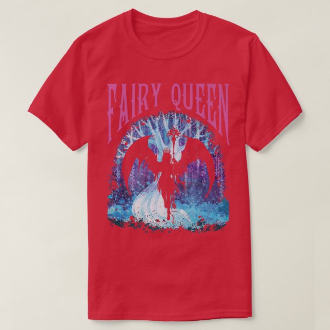 Fairy Queen Grunge Aesthetic Mörk Fairycore Goth W T Shirt (Design framsida)