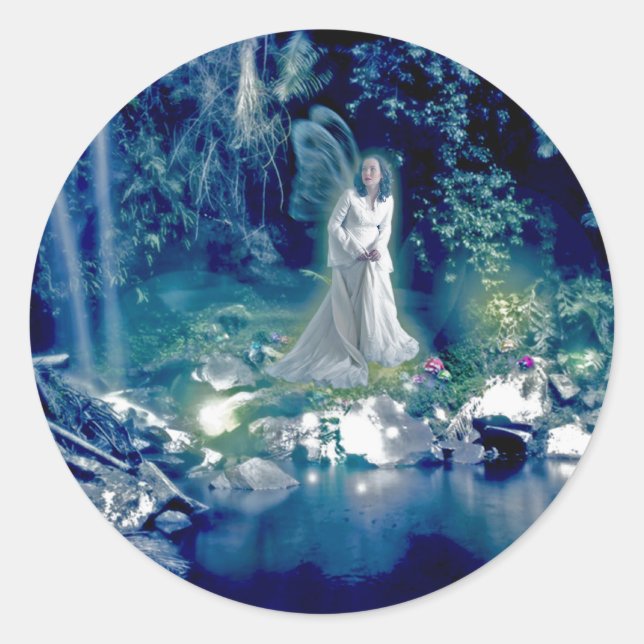 Fairy Queen Runt Klistermärke (Framsida)