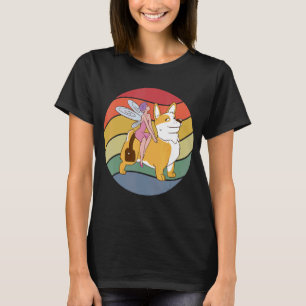 Fairy Riding Corgi T Shirt