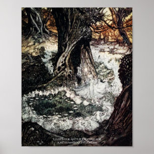 Fairy Ring Midsommarnattens Dream Arthur Rackham Poster