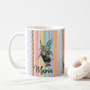 Fairy Rope Pastellrandig Mugg