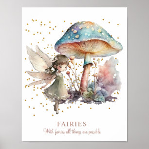 Fairy Say Girl's Room Poster