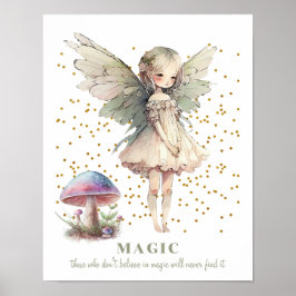 Fairy Say Magic Girl's Room Poster
