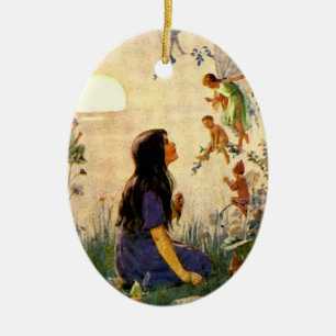 Fairy Secrets Antik Julgransprydnad Keramik