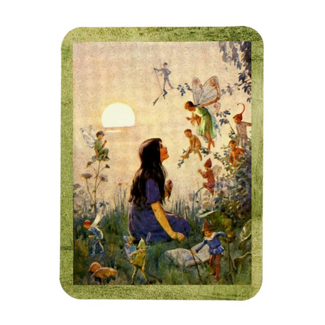 Fairy Secrets - Antique Postcard Magnet (Vertikal)