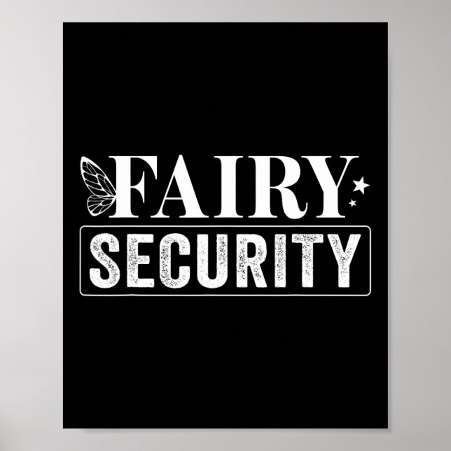 Fairy Security Birthday Halloween Poster (Framsidan)