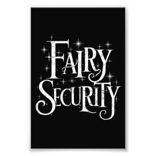 Fairy Security Funny Halloween Costume Fototryck