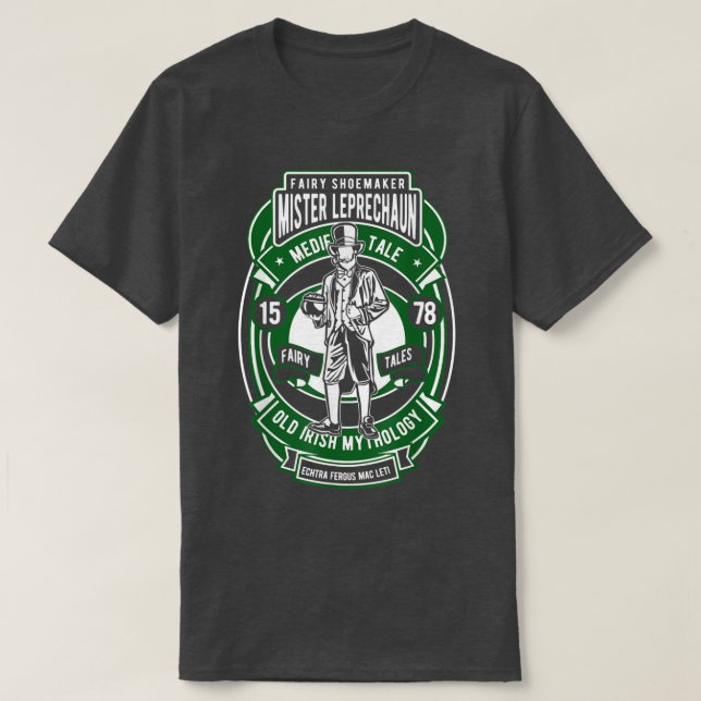 Fairy Shoemaker Mister Leprechaun T Shirt (Design framsida)