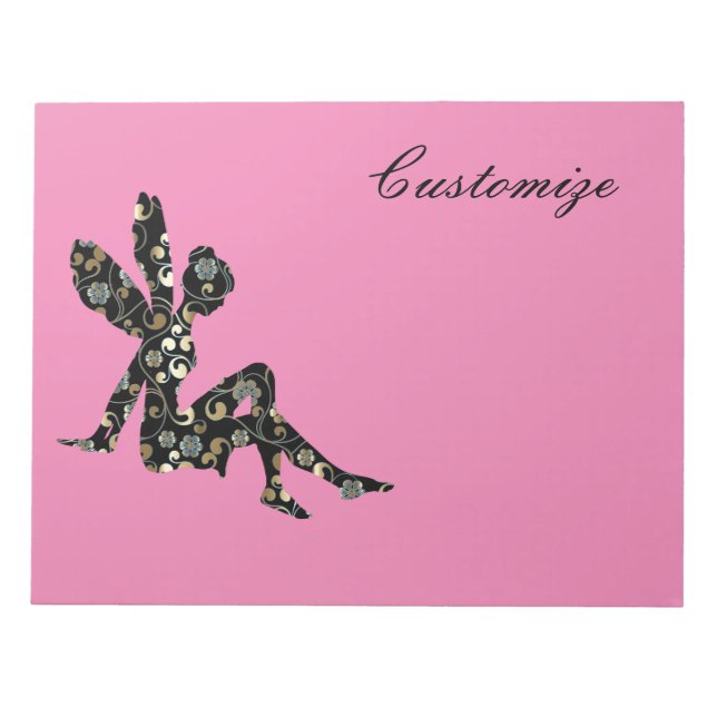 Fairy Silhouette Thunder_Cove Anteckningsblock (Framsida)