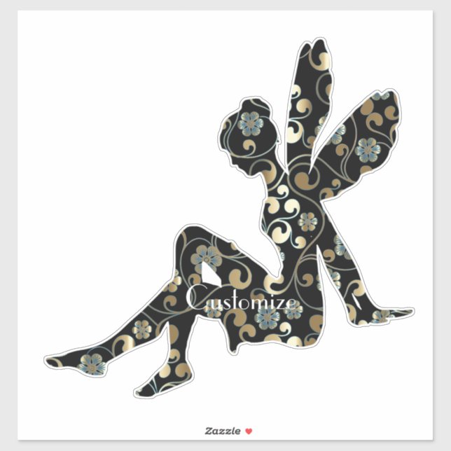 Fairy Silhouette Thunder_Cove Klistermärken (Ark)