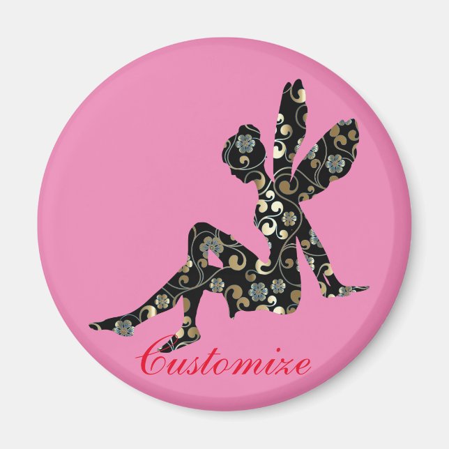 Fairy Silhouette Thunder_Cove Magnet (Framsidan)