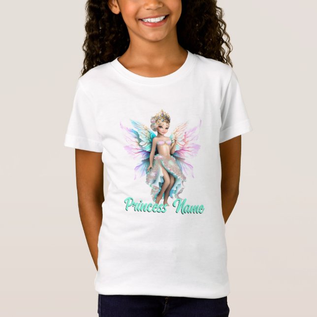 Fairy snö princess 3D-tecknad, vimlig fantasi T Shirt (Framsida)