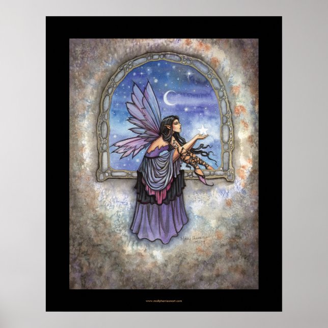 Fairy Star Moon Affisch av Molly Harrison (Framsidan)