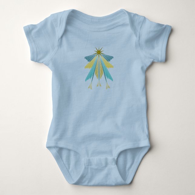 Fairy Stars Baby One-Biet Bodykostym T Shirt (Framsida)