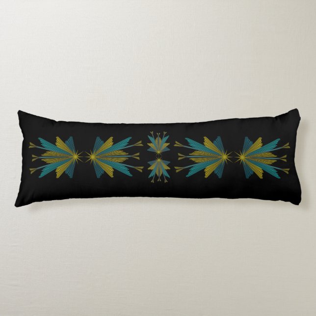 Fairy Stars Black Body Pillow Kroppskudde (Framsidan)