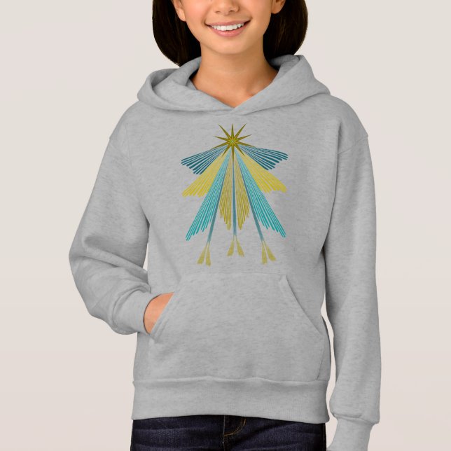 Fairy Stars Kids Pullover Hoodie T Shirt (Framsida)