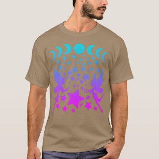 Fairy Stars Måne Pases Silhouette FantasyT-Shirt T Shirt