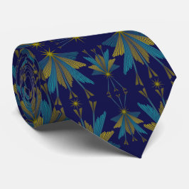 Fairy Stars Navy Neck Tie Slips