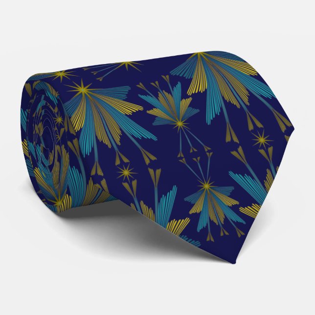 Fairy Stars Navy Neck Tie Slips (Rullad)