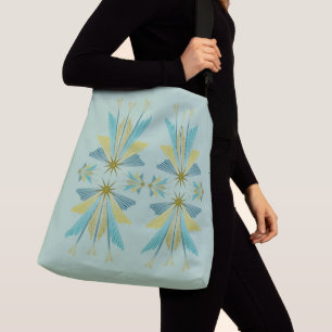 Fairy Stars Pistachio Crossbody Bag (2 storlekar) Axelväska