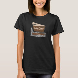 Fairy Stone State Park Virginia Va Välkomstskylt V T Shirt