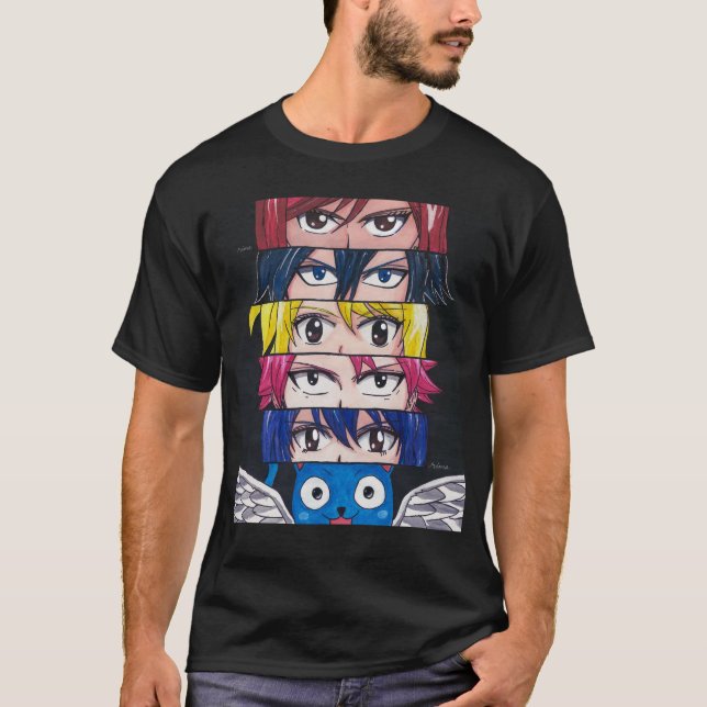 Fairy svan Anime Ögon T Shirt (Framsida)