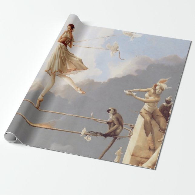 FAIRY SVAN FANTASY BALLERINA PRESENTPAPPER (Utrullad)