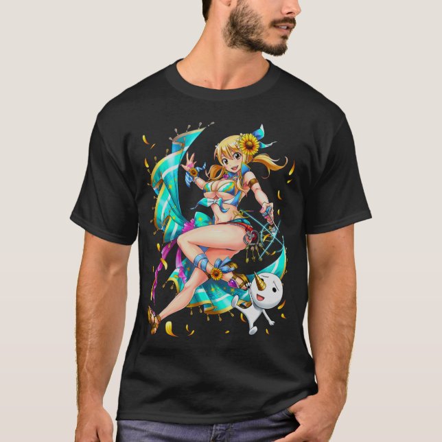 Fairy Svan Lucy Heartfilia T Shirt (Framsida)